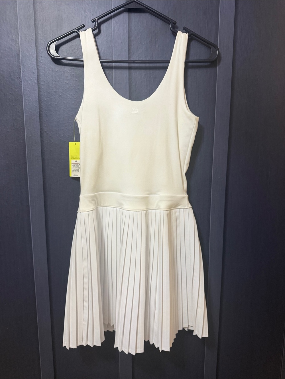 all in motion White Pleated Tank Dress - Picture 3 of 4